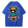 Bear Print Graphic T-shirt for Unisex and Women Loose Cotton Shirt Breathable Comfortable Casual Oversized T-shirt Streetwear