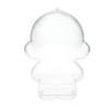 JUELREOU Panda Protective Acrylic Display Case Clear Storage Cover Silicone Strap Stand Only. Made PETG Material Yellowing Prevention Hinge Type Easy