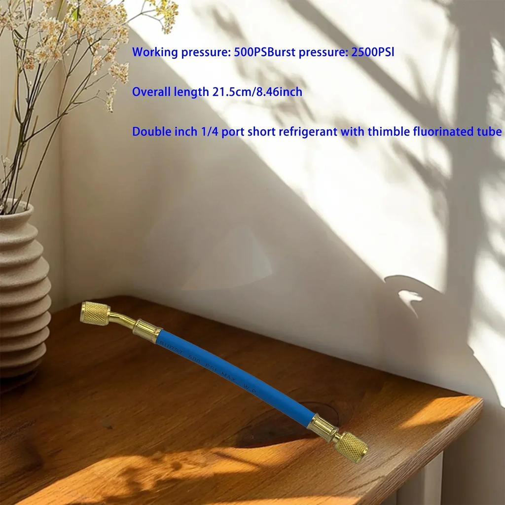 Two-inch 1/4-port refrigerant with ejector pin fluorinated tubing, R12 R22 oil filling, leak detection and dosing