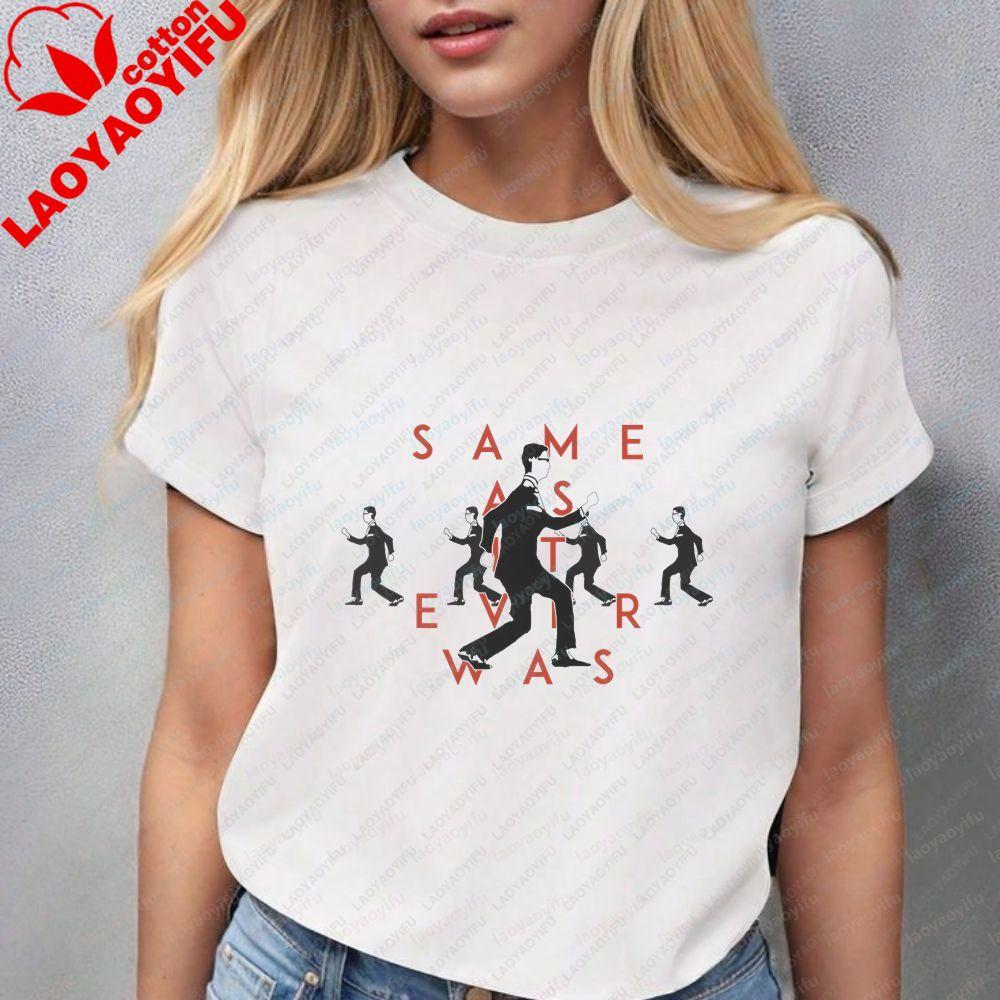 Talking Heads - Trendy Harajuku Short-Sleeved Shirt for Both Unisex and WoUnisex, Patterned, 100% Cotton T-Shirt
