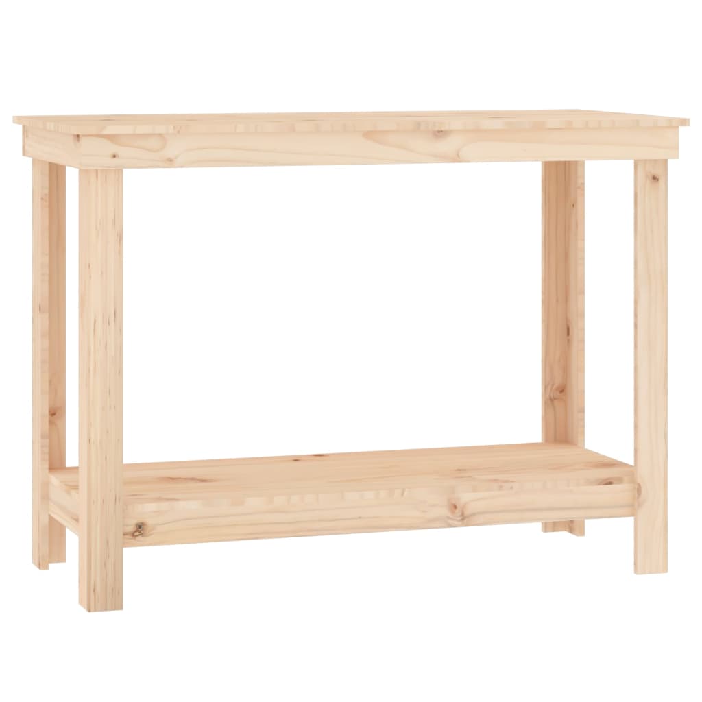 Vidaxl Stół Roboczy, 110X50X80 Cm, Lite Drewno Sosnowe