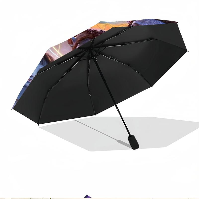 Avatar Print Automatic Open Close Umbrella, Portable Foldable Umbrella, for Outdoor Commute Camping Trip, Ideal Birthday Gift