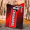 Crusader Flannel Blanket Soft Warm All-Season Throw, Design for Camping, Car Travel, Hiking Sofa, Bed, Office Perfect Gift for Parties