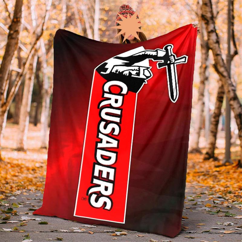 Crusader Flannel Blanket Soft Warm All-Season Throw, Design for Camping, Car Travel, Hiking Sofa, Bed, Office Perfect Gift for Parties
