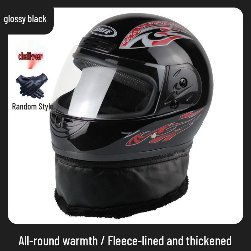 Unisex Winter Neck Gaiter & Full Face Helmet with Anti-Fog, Warmth for Electric Scooter - Ideal for All Seasons