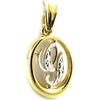 Les Trésors De Lily [G7628] - 2-tone 'Letter G' Gold Plated Pendant