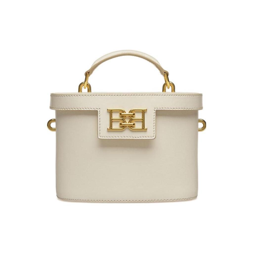 Bally Bengi 19 Solid Color Magnetic Buckle Closure B Type Decoration Calfskin Handheld Shoulder Crossbody Bag Women Bags White 6301609