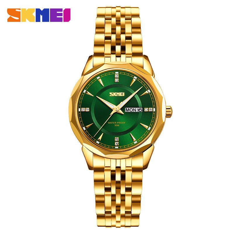 Damenuhr rund großes Zifferblatt wasserdicht Quarz Uhr leichter Luxus Nische High-End Damenuhr