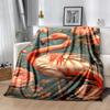 1pc Flamingo Printing Lightweight Flannel Blanket, Comfortable and Warm Blanket, for Camping Sofa Bed and Couch Office, Gift