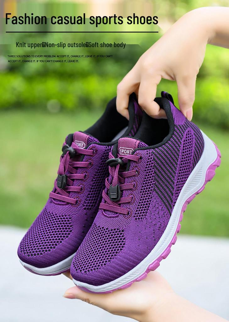 Men's Spring Soft Sole Walking Shoes: Comfortable Travel & Sports Footwear for Middle-aged & Elderly, Perfect Gift for Couples
