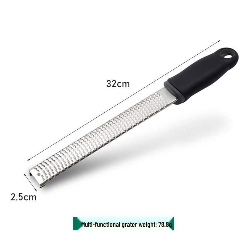 304 Stainless Steel Multi-Functional Lemon Zester & Cheese Grater чёрный