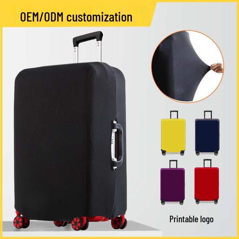 Solid Color Removable Luggage Protector with Logo Option and Buckles