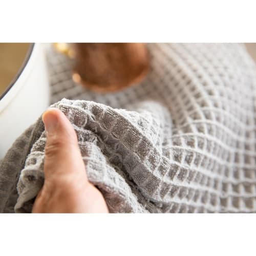 Teijin Atchi Kocchi Draining Mats (Set of 2), 40cm X 45cm, Gray, Dish Drying Mats, Made In Japan, Absorbent, Quick-Drying, Antibacterial, Microstar