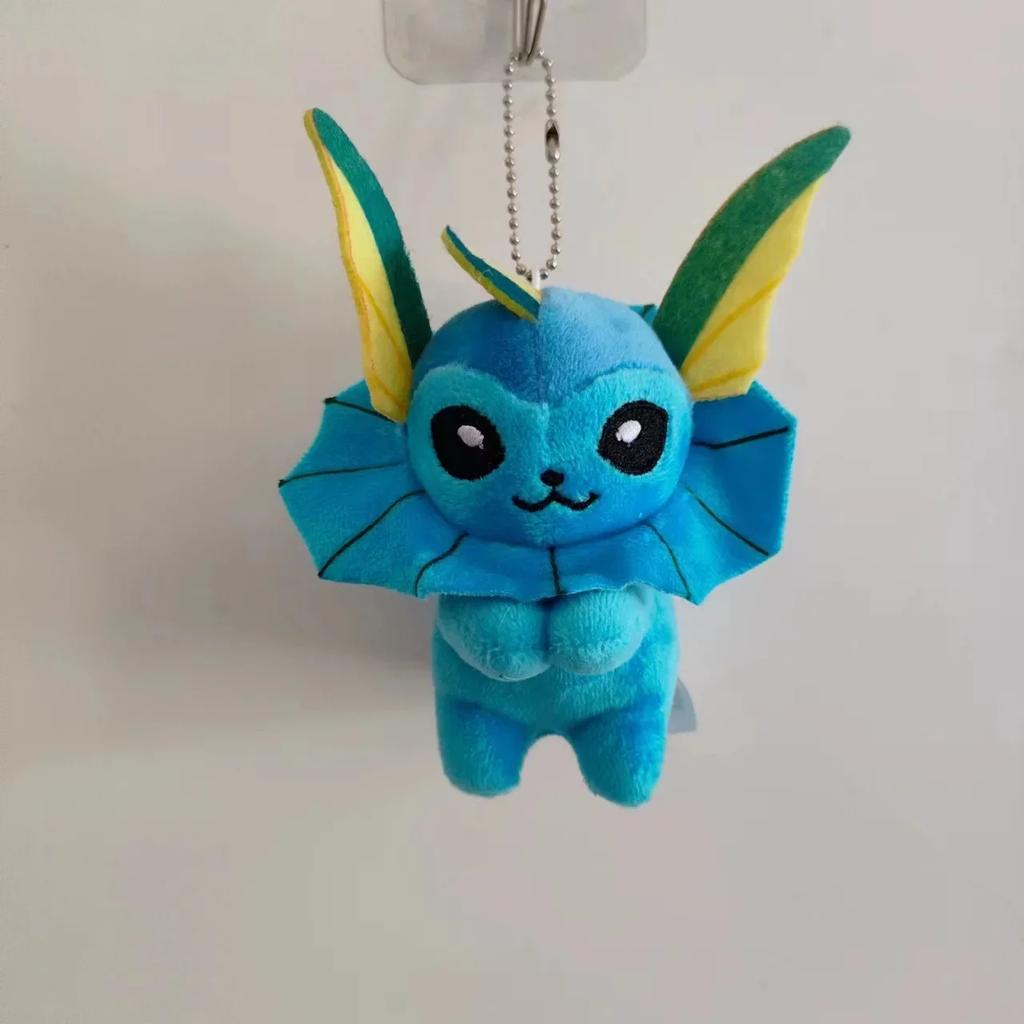 10pcs/set EeveeGlaceon SylveonLeafe Plush 10cm Soft Pendant Doll Toy Keychain Christmas Halloween Birthday Gift