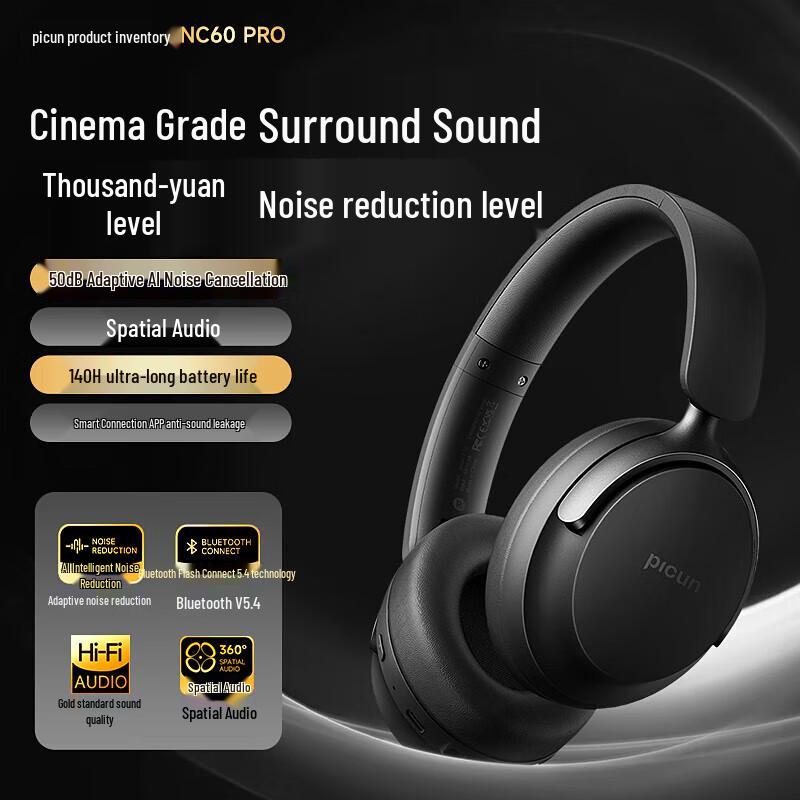 

Picun NC60pro Adaptive ANC Bluetooth Headset