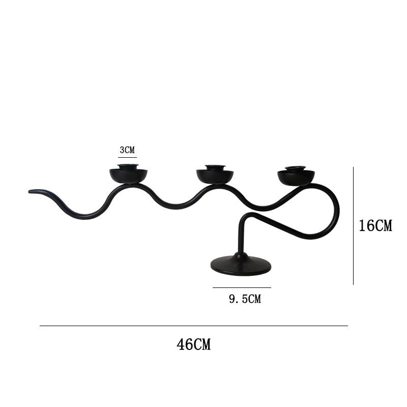 Iron Candle Holders Home Decoration Candlestick Modern Art Candles Stands Creative Candle Stick Holder Wedding Table Accessories