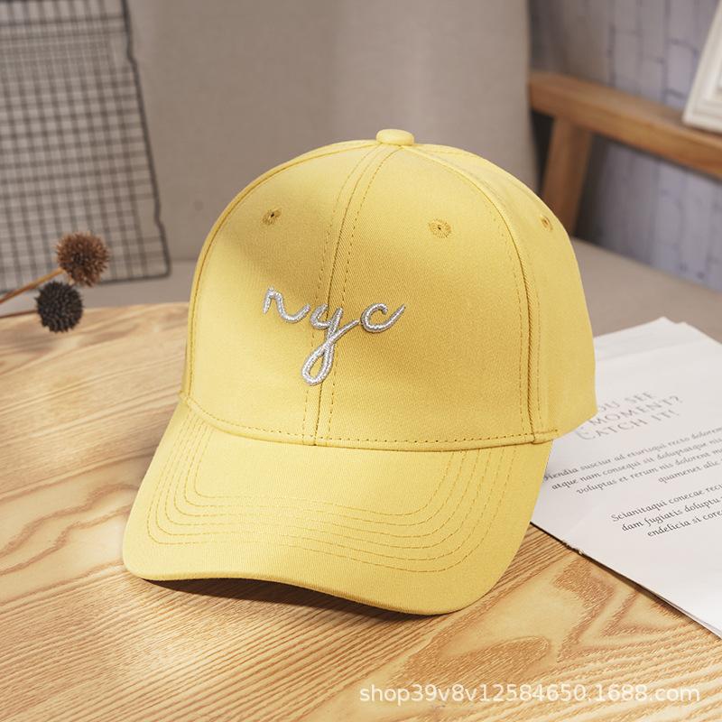 Hut Damen neuer Sonnenschutz Sommer Bonbonfarbe Baseballkappe Buchstabenstickerei Kappe Paar Sonnenschirm Herrenhut