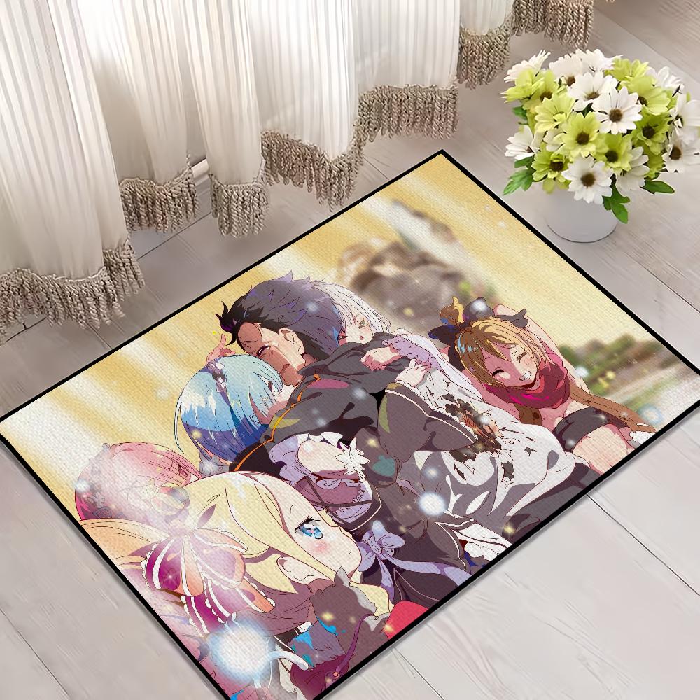 

Дверной коврик от Для украшения спальни Разный Re Ковер для ванной Зеро Дом Супервпитывающий коврик Жизнь Нога в мире Аниме Нескользящий SJR40x60CM