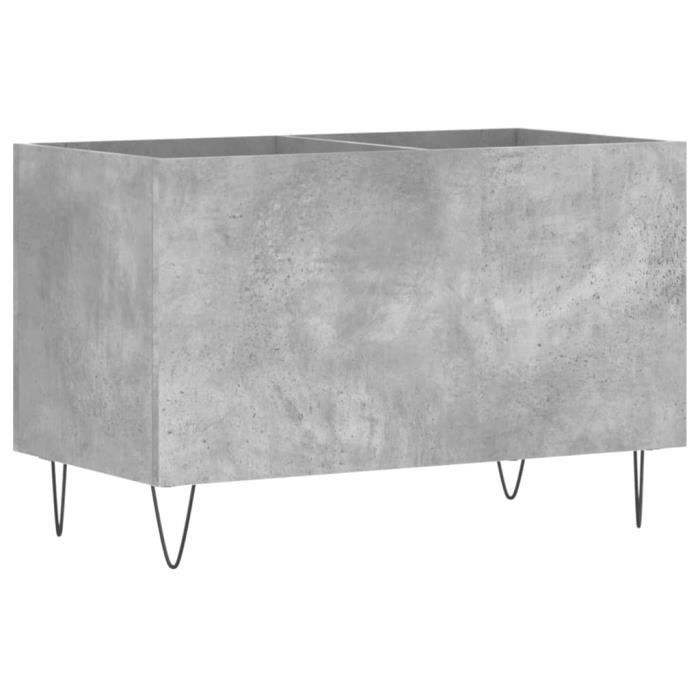 VidaXL Armoire à disques gris béton 74,5x38x48 cm bois d'ingénierie 831728