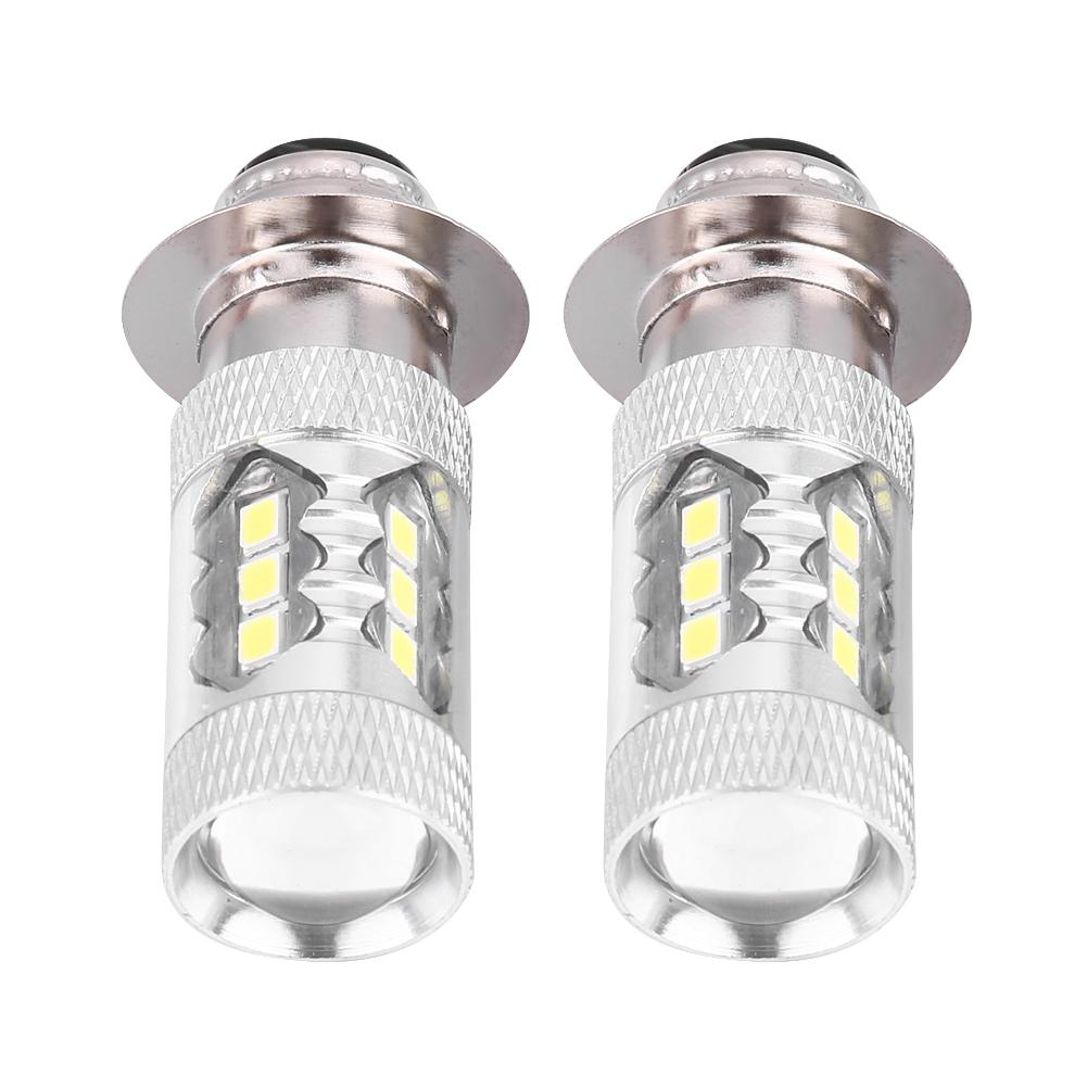 2 Pcs Motorcycle 80W Super Bright Conversion LED Headlight  Light Bulb (White Light)
