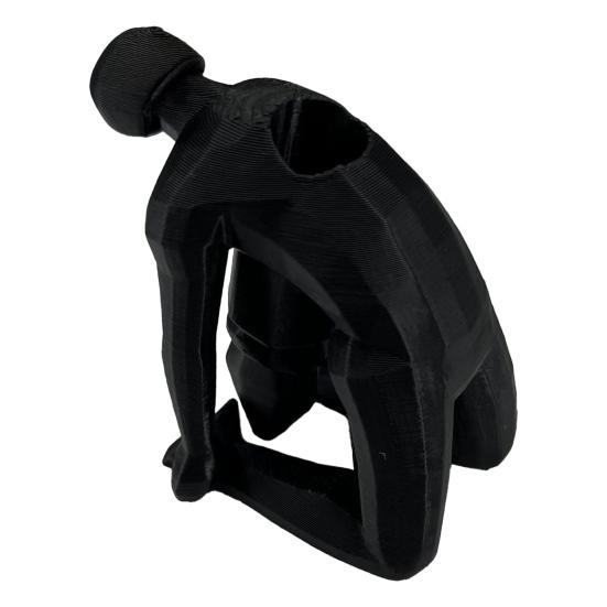 Pen Holder Crime Scene Silhouette Pen Stand Funny Humorous Desk Organizer for Office Supplies Makeup Brushes