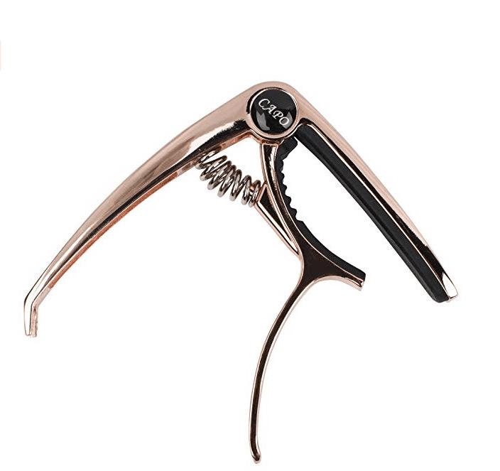 Metal Capo for Acoustic Guitar, Folk Guitar, and Ukulele