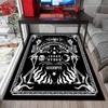 1PC Skull Dark Gothic Pattern printed Carpet Rug for Living Room Bedroom Home Sofa Decoration,Non-slip Floor Mat Floor mat