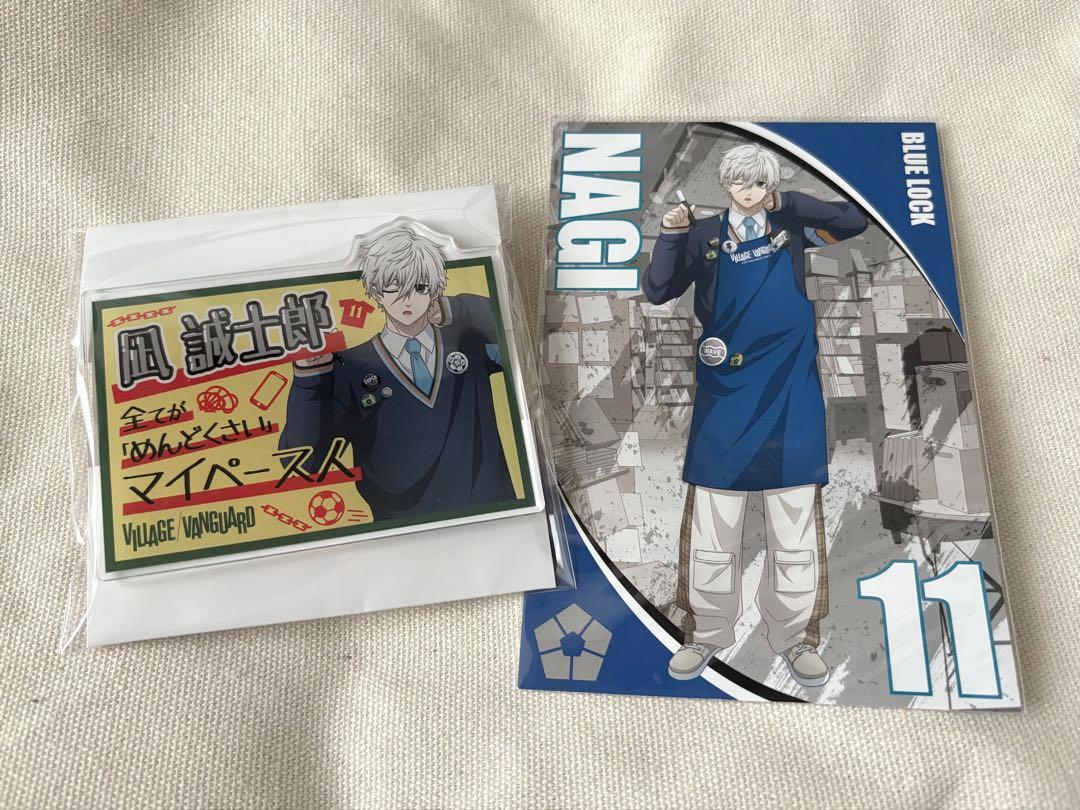 

[USED] Blue Locke, Seijiro Nagi, Village Vanguard, Bonus Acrylic Badge