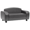 VidaXL Canapé pour Chien Gris 80x50x40 cm Similicuir Sofa pour Chat Animaux 170964