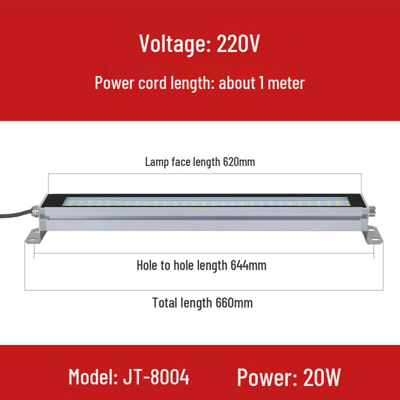 Waterproof Explosion-Proof LED CNC Machine Tool Light - Fluorescent Three-Proof Lamp