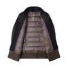 Men's Mid-Length Double-Faced Wool Coat - High-Quality, Warm, Single-Breasted Business Attire for Middle-Aged.