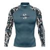 Mens Long Sleeve Rash Guard Quick Dry Compression Surfing Shirt Adult Swim Team Training Top