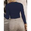 Women S Elegant Short Sleeve Solid T Shirt For Commuting