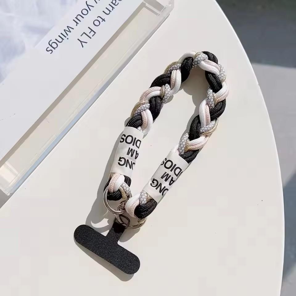 

Suitable For Mobile Phone Lanyard Short Wrist Portable Bold Men And Women Outdoor Mountaineering Chain Key Chain Bag Chain