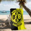Beach Towel with Borussia Dortmund Pattern - Soft,absorbent,machine Washable Lightweight&Modern,swimming,Travel Essentials