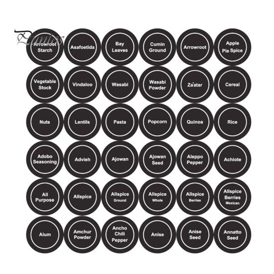 

180 шт. практичная водонепроницаемая антикапельная наклейка на бутылку для приправы, семейный ужин, вечеринка, контейнеры для приготовления еды, наклейка на банку, этикетка для ежедневного использования чёрный