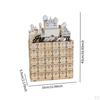 Ramadan Advent Calendar Eid Mubarak Decorative Ornament Fillable with Light for