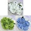 Elegant Hydrangea Artificial Flower Set With Silk Fabric For Home Decor And Wedding Arrangements