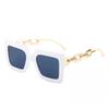 Chain Uv-Proof Sunglasses, Fashionable Square Women'S High-End Sunglasses