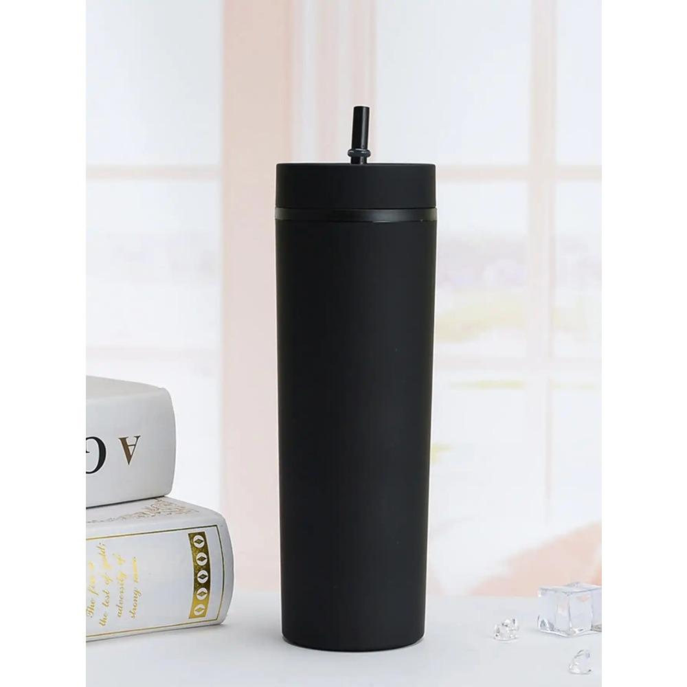 1PC- Tumbler Straws Cup With Lids Drinkware Fruit Juice Bottle Double Wall Plastic Cups Gift for Festival Party