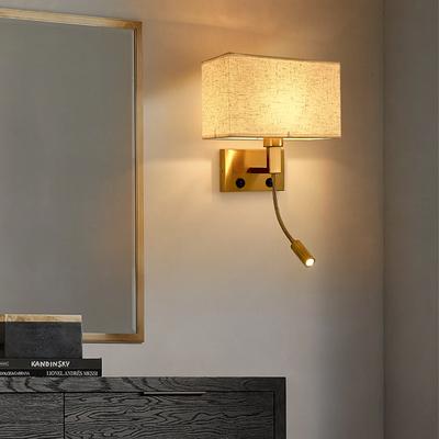 Moderne LED-Wandleuchte mit 360° drehbarem Spotlicht, nordische Schlafzimmer-Wandleuchte zum Lesen, Nachttisch, Wohnzimmerdekoration 12W