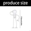 Lampe de nuit Homme Ampoule Créative Drôle Design Innovant à Ventouse Portable Alimentée par Piles Convient pour la Décoration Intérieure