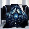 1pc Wizard's Hat A Mystical Celestial Emblem Blanket  Seasonal Universal Home Decorative, Living Room, Travel, Camping, Car Blankets