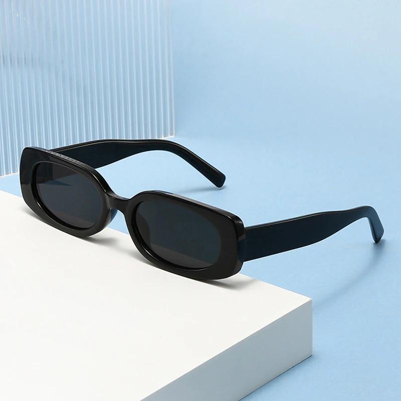  Ins Fashion Small Rectangle Sunglasses Women Retro Candy Color Shades UV400 Men Punk Leopard Sun Glasses