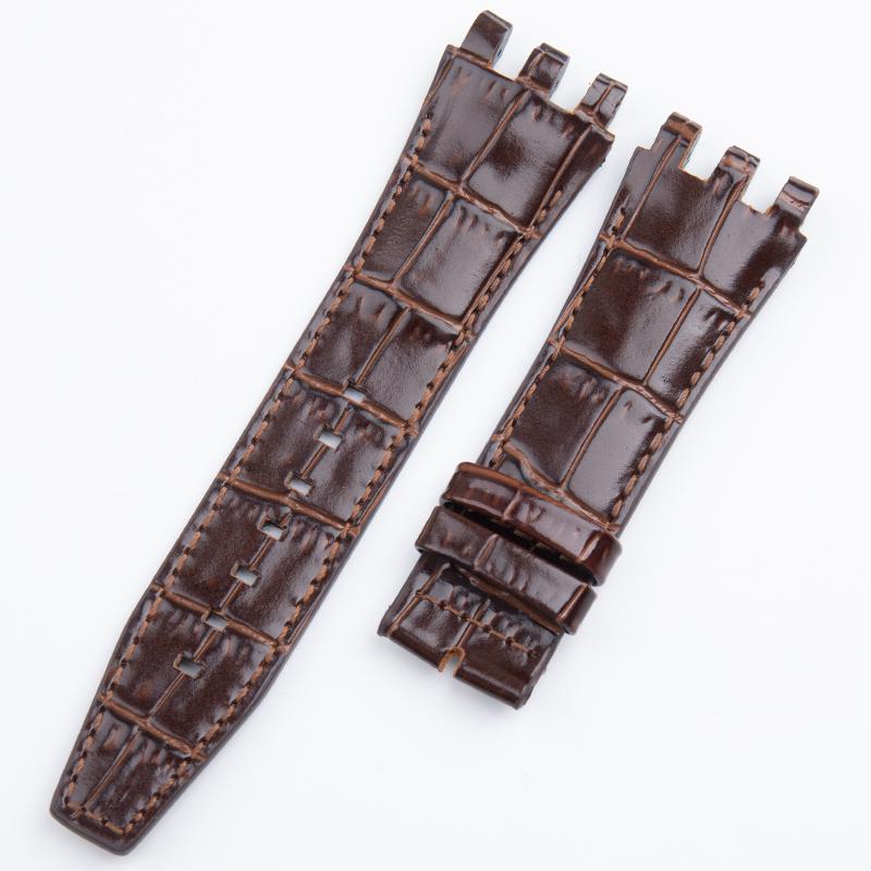 22mm Genuine Bamboo Leather Wrist Band For Swatch Strap SVG Watch Strap SVGK403 SVGK402 SVGB400 Men Bracelet Accessories