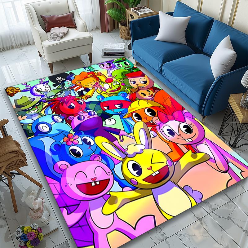 1pc Digital Printed Chair Rug for Home Office Use, Pobby Playtime (2) Carpet Appropriate for All Seasons, Soft Area Carpet
