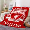 Custom Name Liverpool Football Club Theme Printed Blanket Perfect For Couch Bed Travel Outdoor Use Machine Washable Cozy Durable