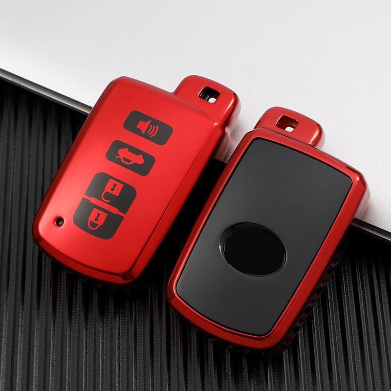 

Модный чехол для ключа-брелока автомобиля для Toyota Avalon Camry Corolla RAV4 Highlander Auris CHR Land Cruiser, аксессуары красный
