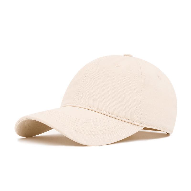 Outdoor Cotton Baseball Cap Men's Spring Summer Soft Top Big Head Cap Women Sunshade Cap