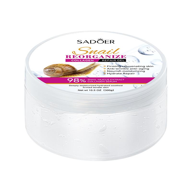 SADOER Crème Visage Gel Collagène d'Escargot Raffermissant Réparateur Éclaircissant Hydratant Crèmes Faciales Produits de Beauté Soin de la Peau du Visage